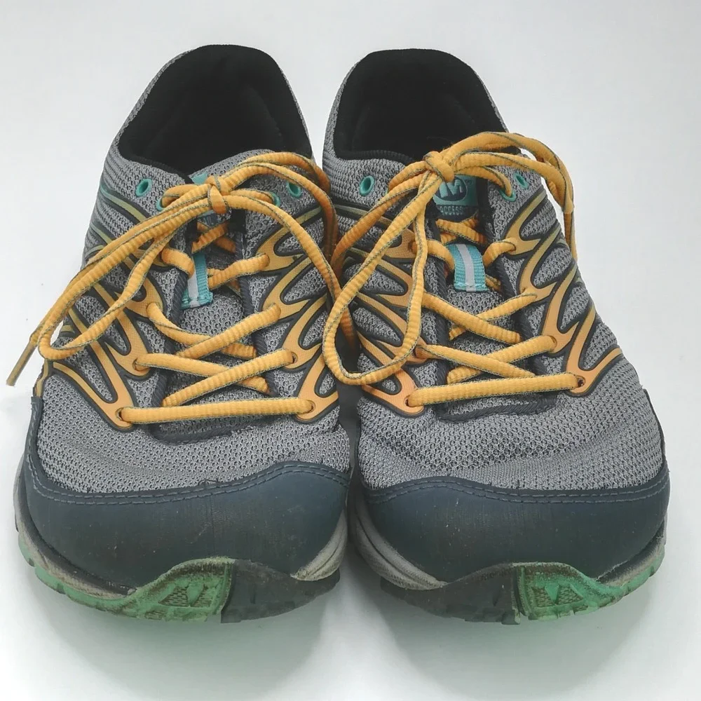 Merrell Shoes Womens Sneaker Running Bare Access Trail Monument Flame Vibram 8